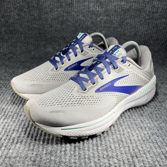 Brooks Shoes - Brooks Adrenaline GTS 22 Women's Size 10.5 Alloy Blue Running Shoes 1203531B045